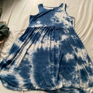 Tie dye swing dress